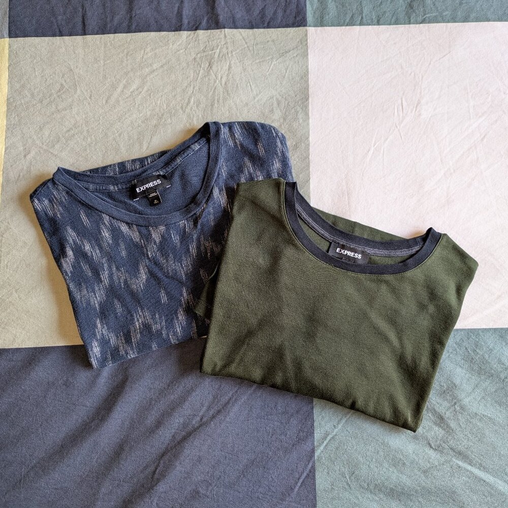 Two (2) EXPRESS Men's T-Shirts XXL